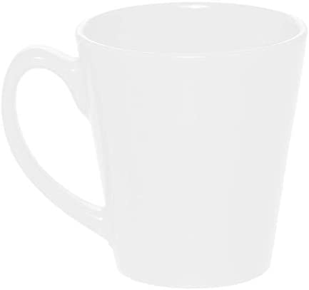 Personalized Glossy/Molded Ceramic/ Latte Coffee Mug with Handle 12 Oz/Lamima Shop Custom Logo/Perfect for Tea, Cappuccino, Hot Cocoa/ White