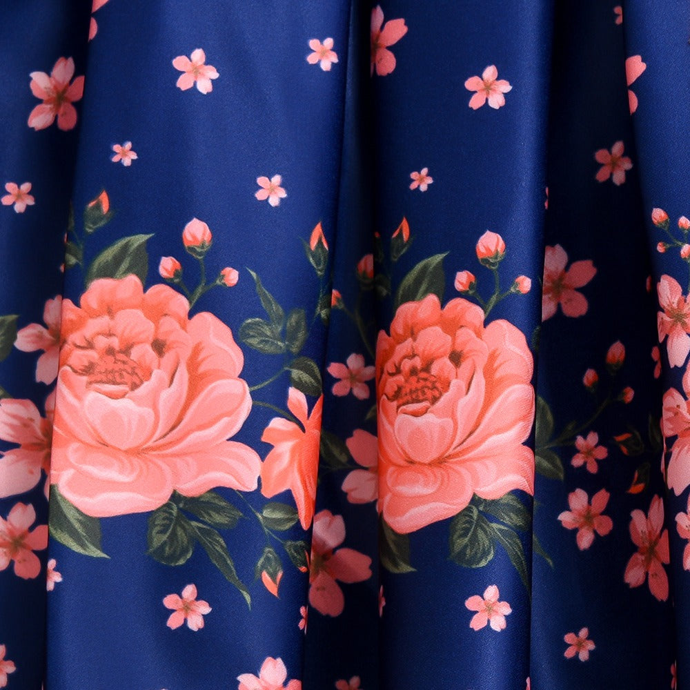 Elegant Fashion Floral Print Dresses for Girls