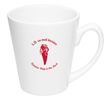 Personalized Glossy/Molded Ceramic/ Latte Coffee Mug with Handle 12 Oz/Lamima Shop Custom Logo/Perfect for Tea, Cappuccino, Hot Cocoa/ White