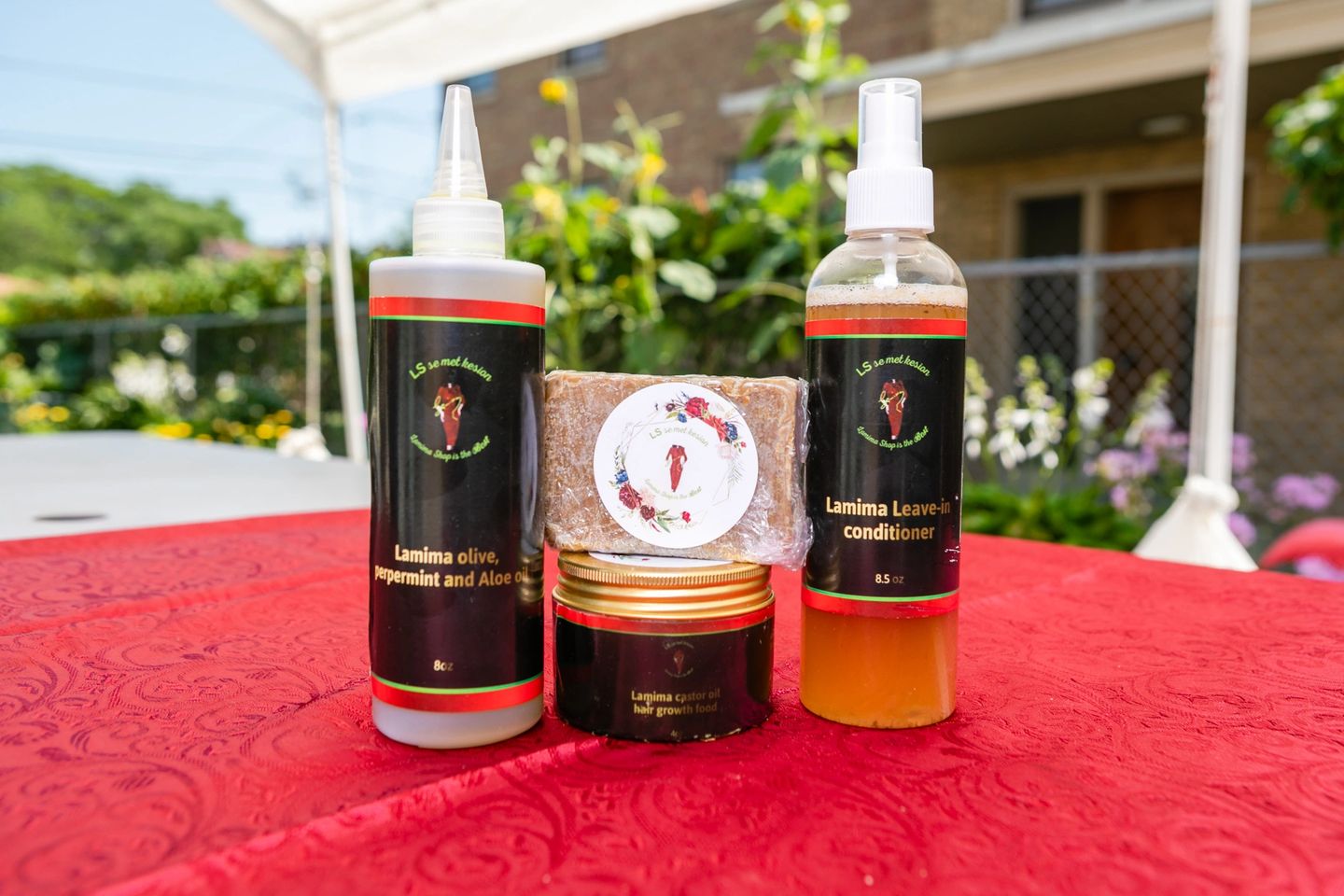 Organic Daily Hair Products-Natural/Bar Shampoo, Peppermint Oil, Pomade, Castor Oil & Leave-In Conditioner/Edge and Serum set Active