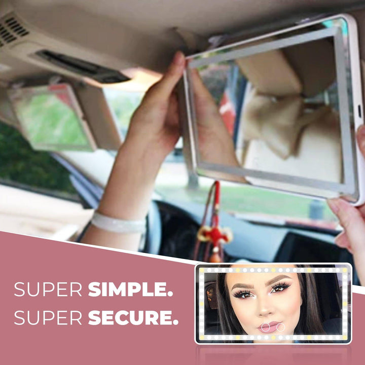 ShineGo™ Car Makeup mirror with Lights